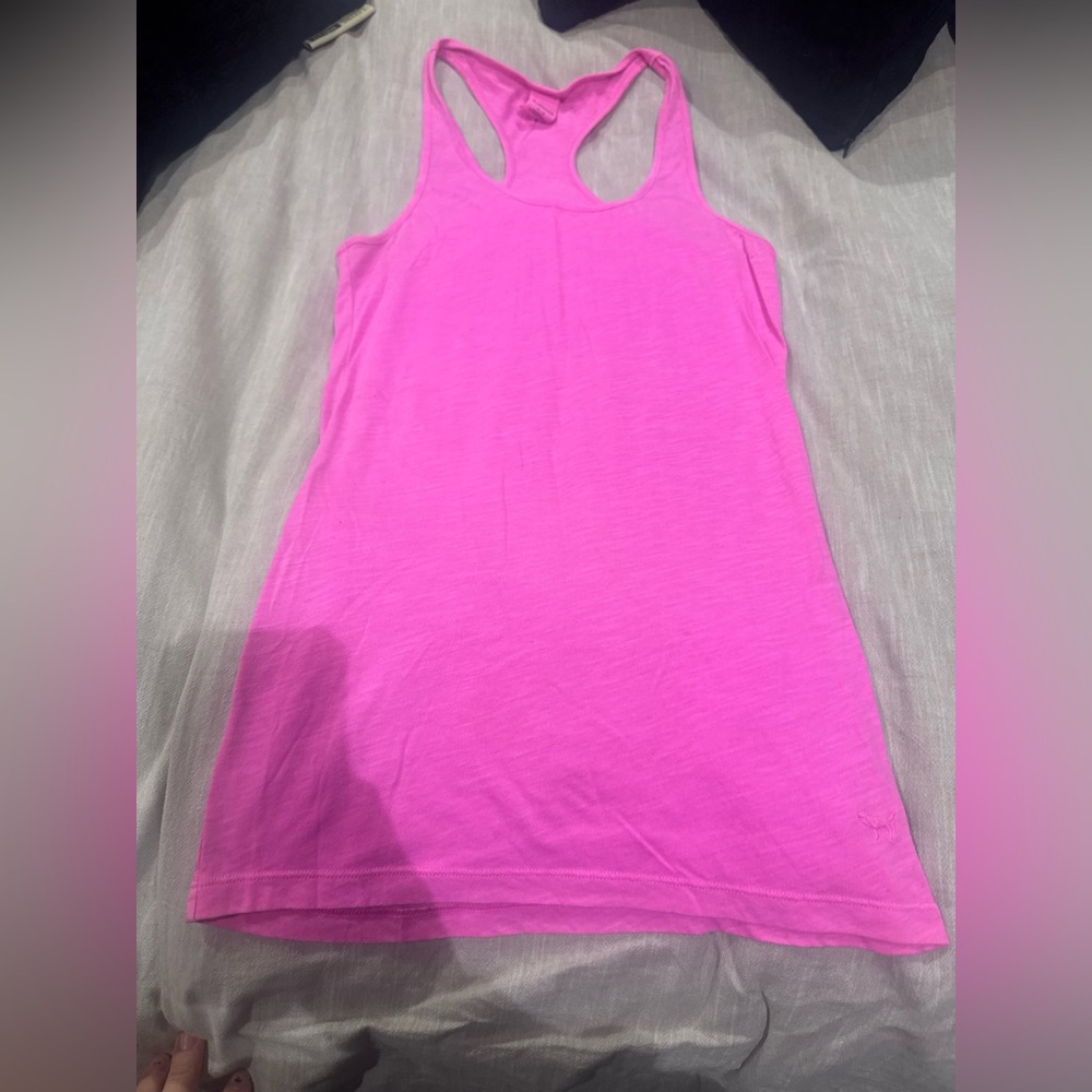 Pink Racerback Tank Top. Size S.